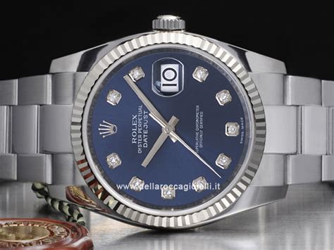 rolex oro e diamanti costo|rolex datejust blu.